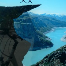 Poster of the Trolltunga rock which we avoided to escape the summer crowds